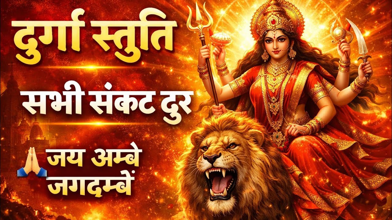 👉 दुर्गा स्तुति 🙏 सभी संकट दूर | जय अम्बे जगदम्बे | Powerful Durga Stuti