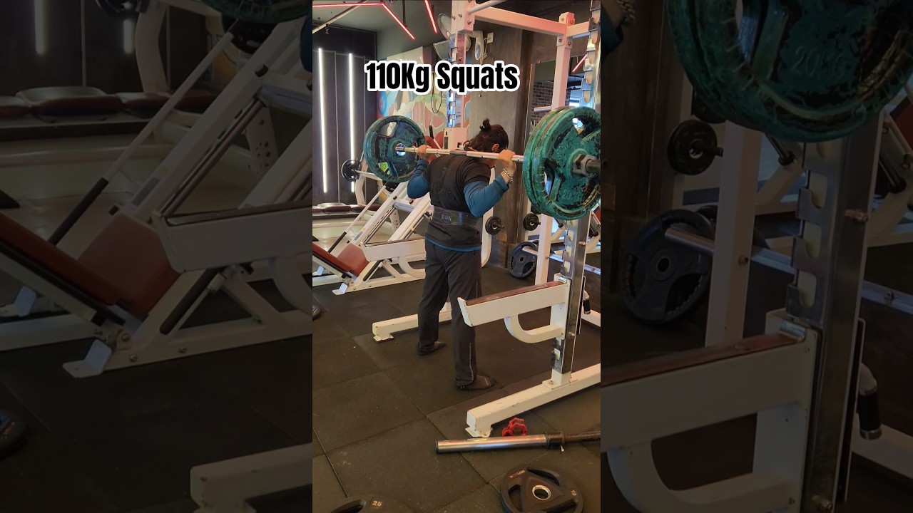 110 Kg Squats #bodybuildingindia