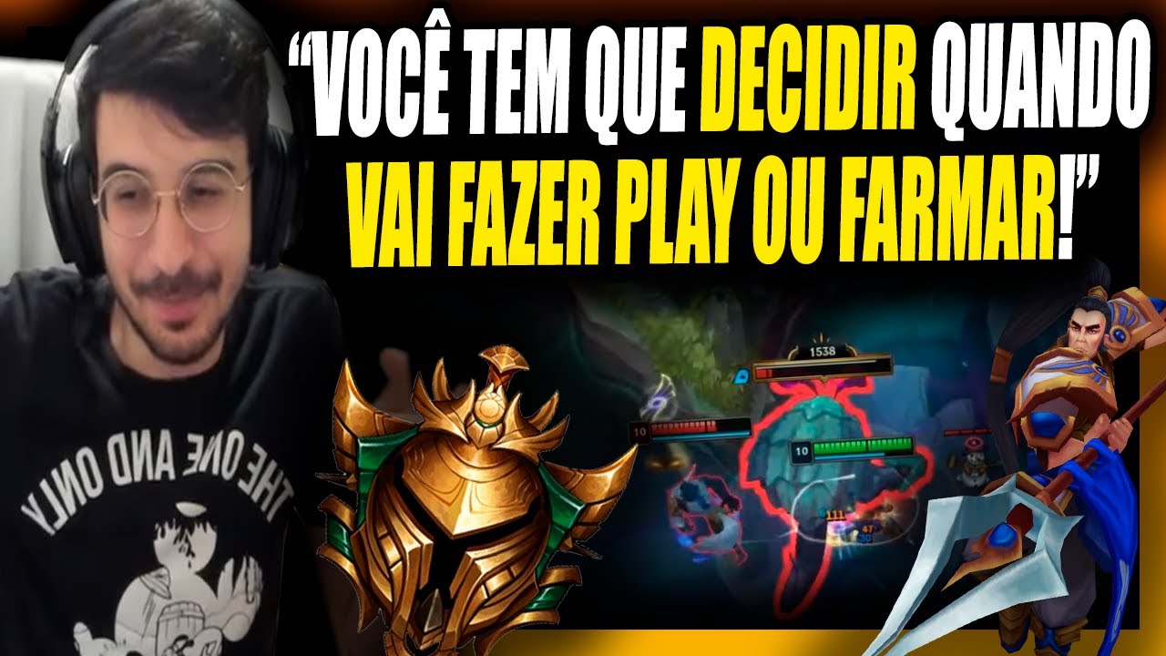 REVOLTA ANALISANDO A PARTIDA DE UM GOLD 3 DE XIN ZHAO JUNGLE