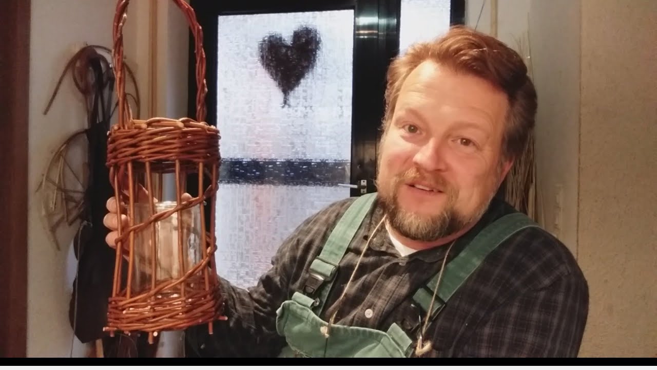 Henkelleuchte flechten - weaving a handle-light
