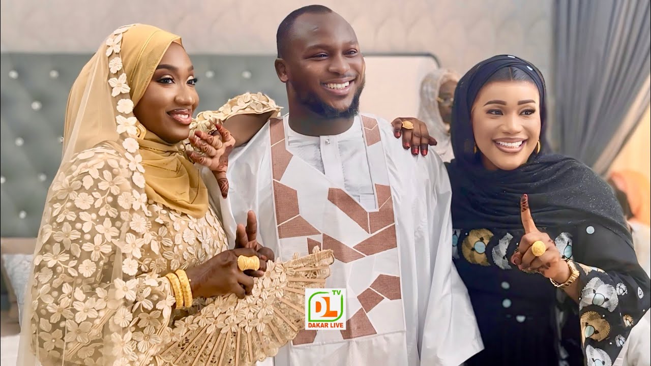 Baptême du fils de Modou Lo entouré de ses 2 femmes Awo ak gnarel you rafete lol