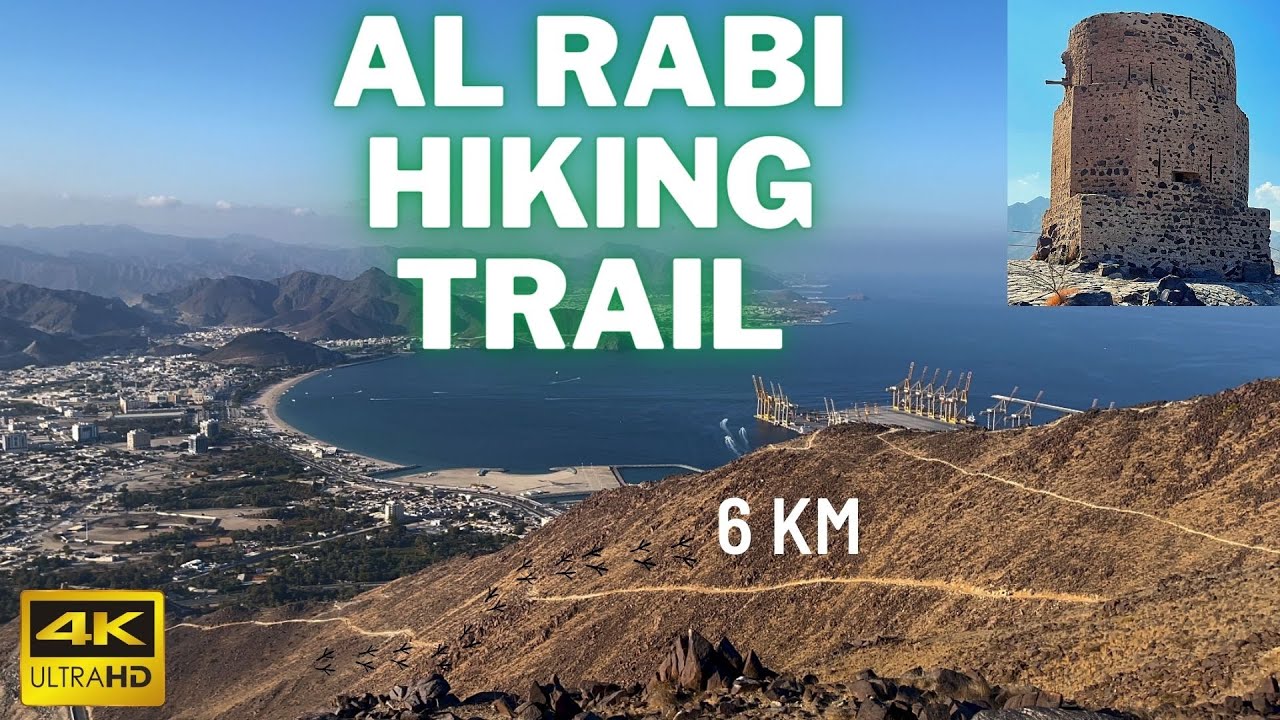 Al Rabi Hiking Trail | Beautiful Views Trail in Khor Fakkan, Sharjah | UAE's Hidden Gems | 4K