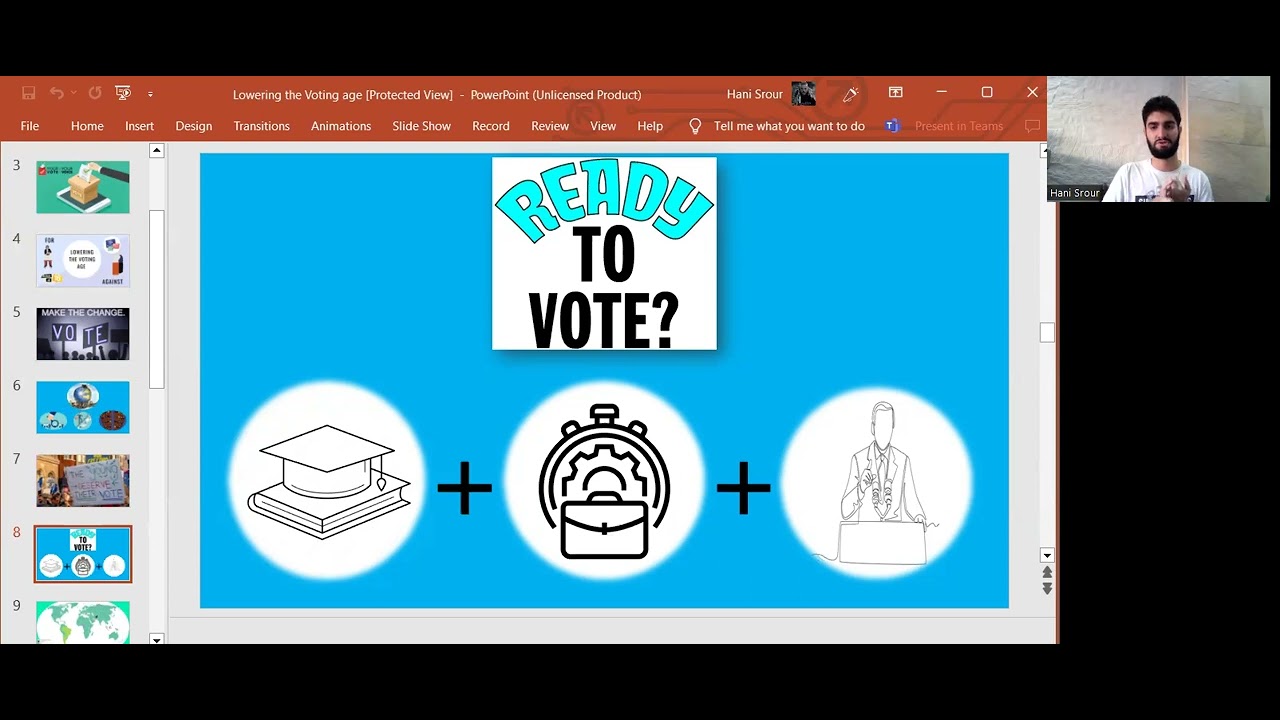 Advocative Speech - Lowering the voting age