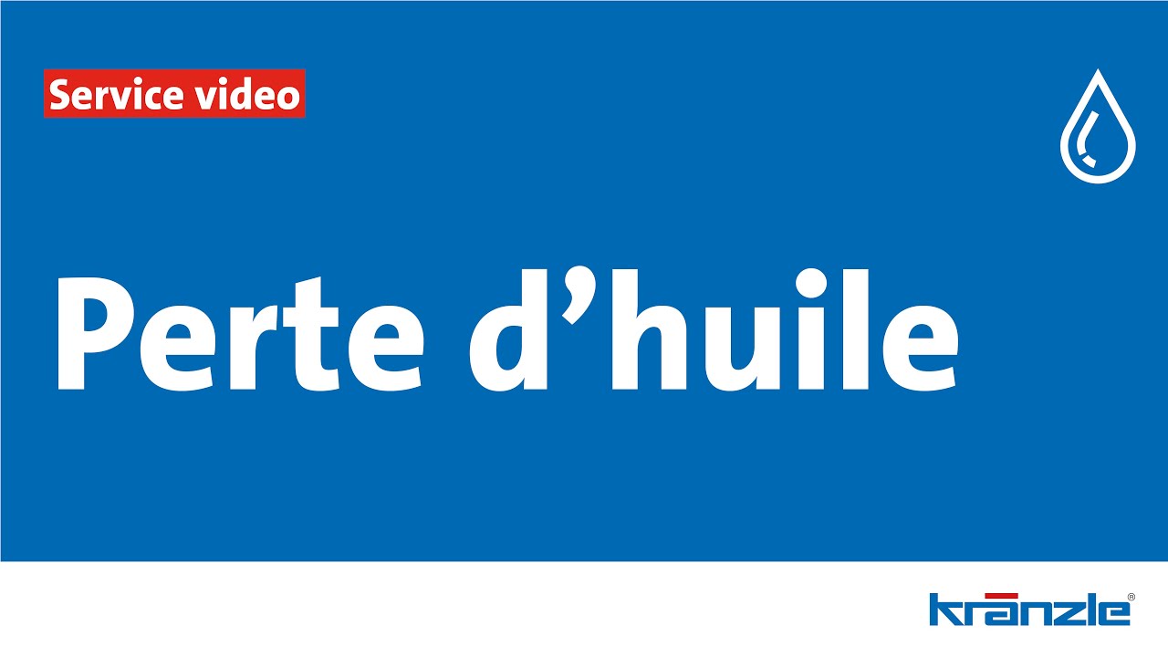 Comment contrôler la perte d'huile d'un nettoyeur haute pression Kränzle ?