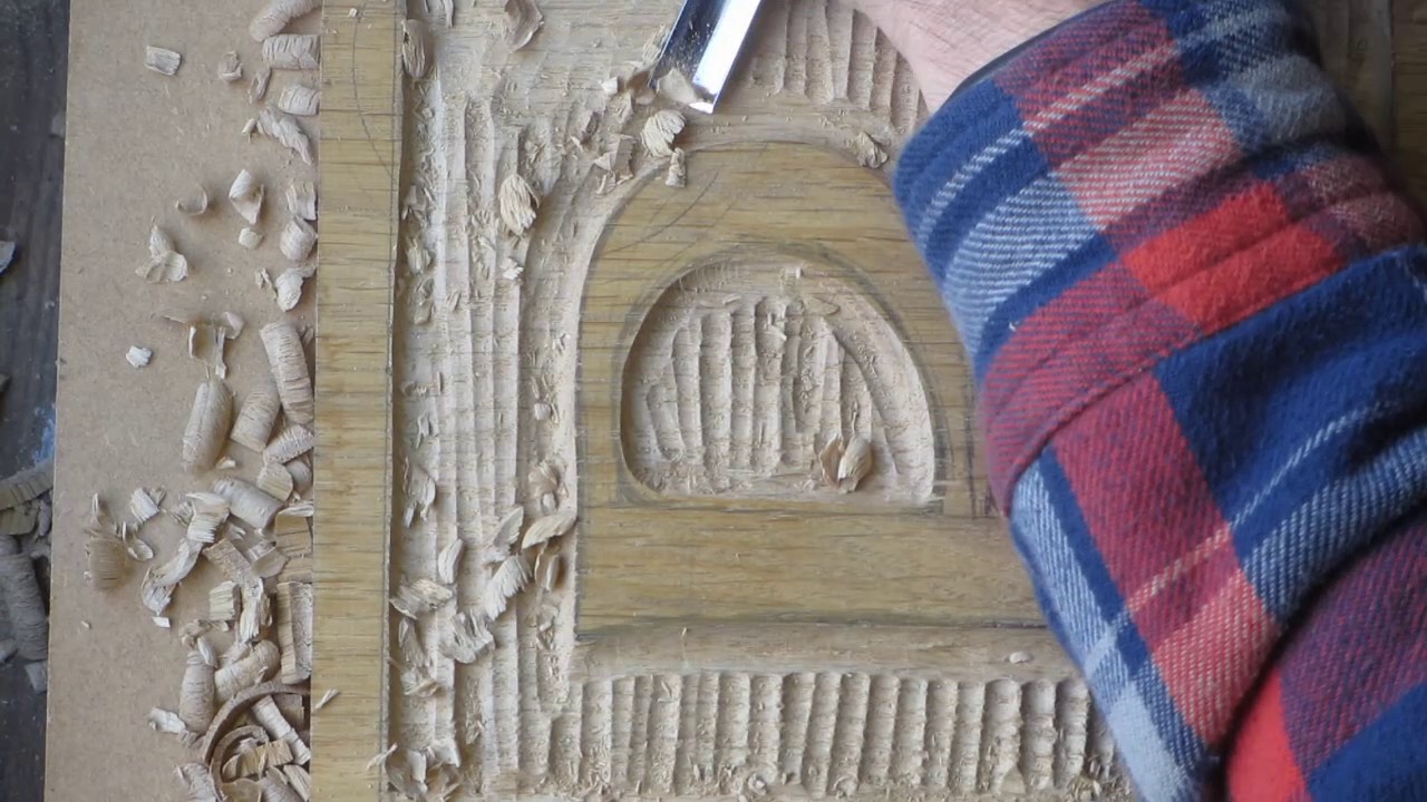 Relief Letter Carving in Oak