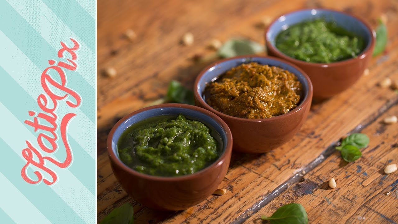 Pesto 3-ways Recipe | Katie Pix