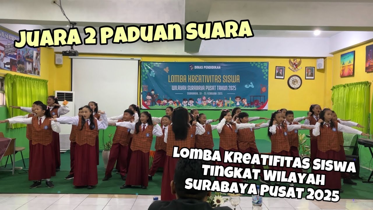 Lomba Paduan Suara Juara 2 SDN Wonorejo I/312 - Tingkat Wilayah Surabaya Pusat
