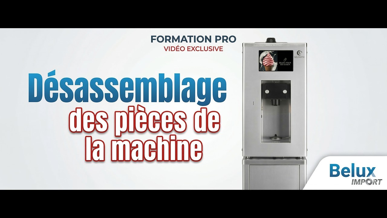 Désassemblage des pièces de la machine Self Gel Kolor 1 Up
