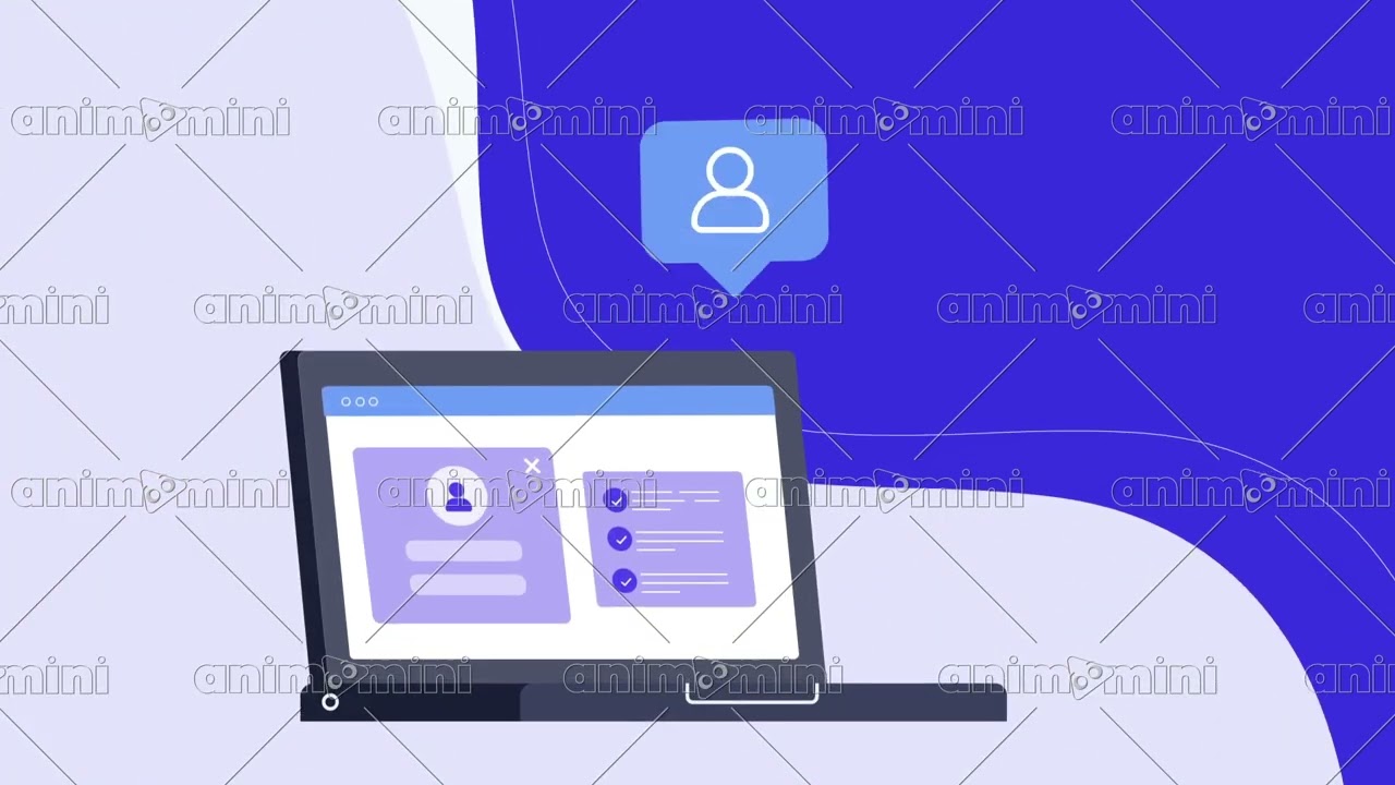 1056 02 User Account HD Animated Stock Footage