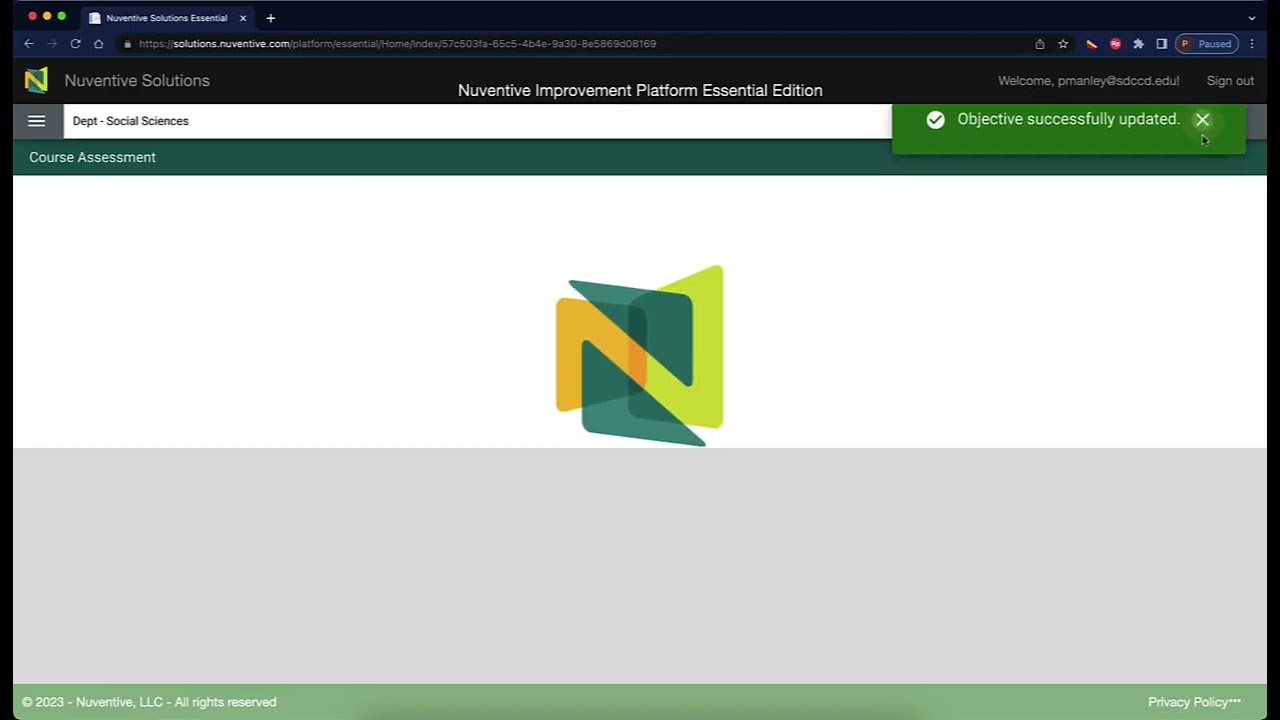 Nuventive Course Assessment