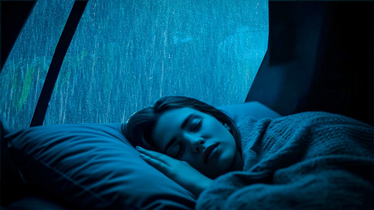 Sleep Better with Heavy rain & Thunder outside cozy car cabin | Relaxing Sounds Perfect for Sleeping