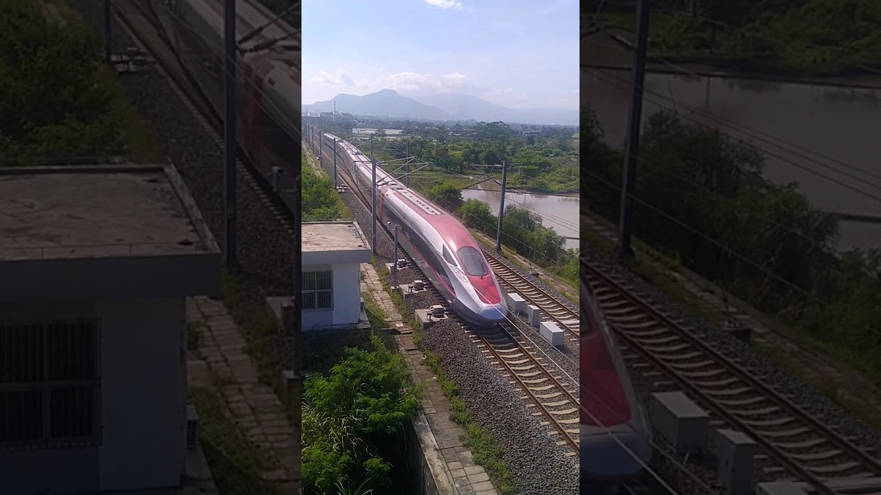 WHOOSH Indonesia's High-Speed Train to Jakarta #railway #railfans #train #highspeedrailway #trending