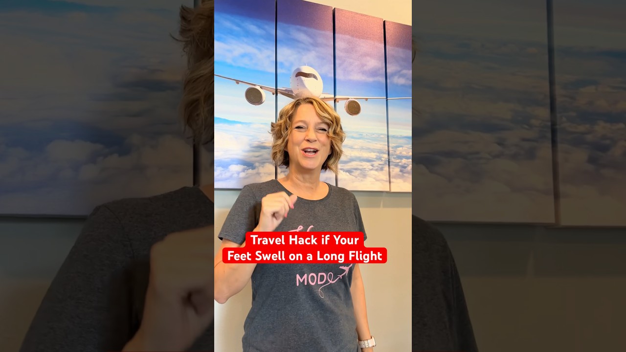 Travel Hack if Feet Swell on Long Flight 
