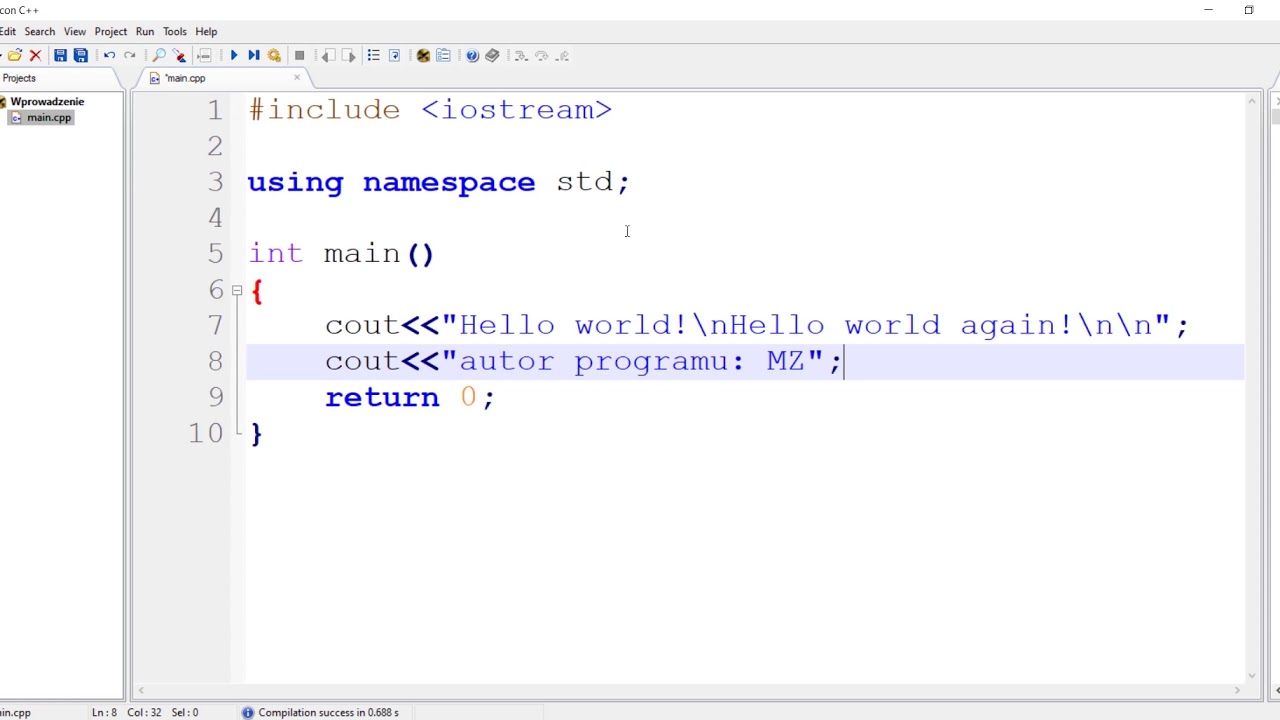 PAI - Wprowadzenie do C++