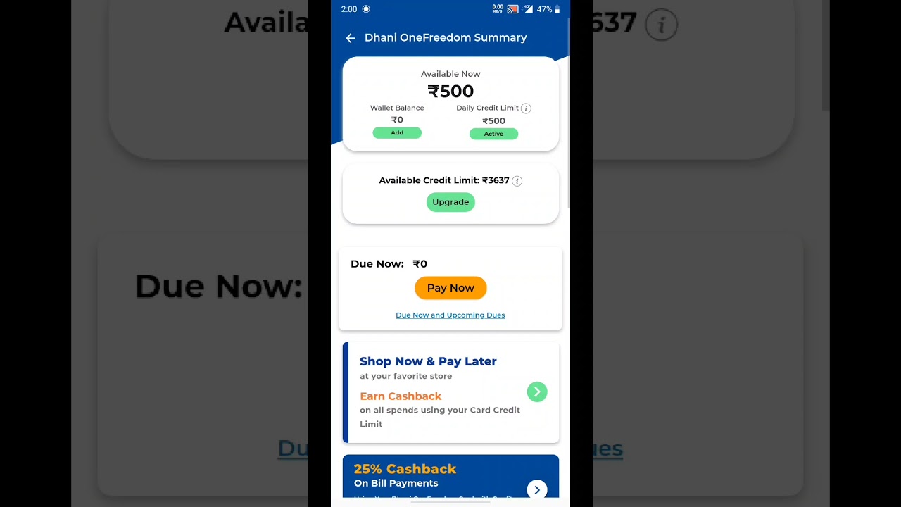 MONEY TRANSFER FROM DHANI ONE FREEDOM CARD TO BANK ACCOUNT