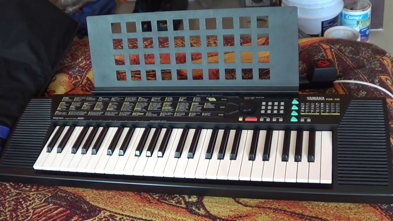 YAMAHA portatone PSR-110 teclado Test