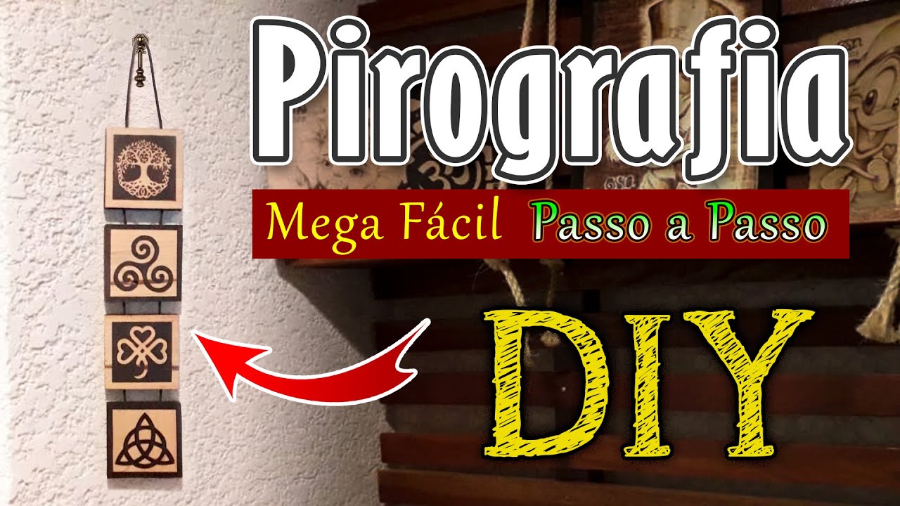 DIY Pirografia Decoração para sua casa #Pirografia #Pyrography