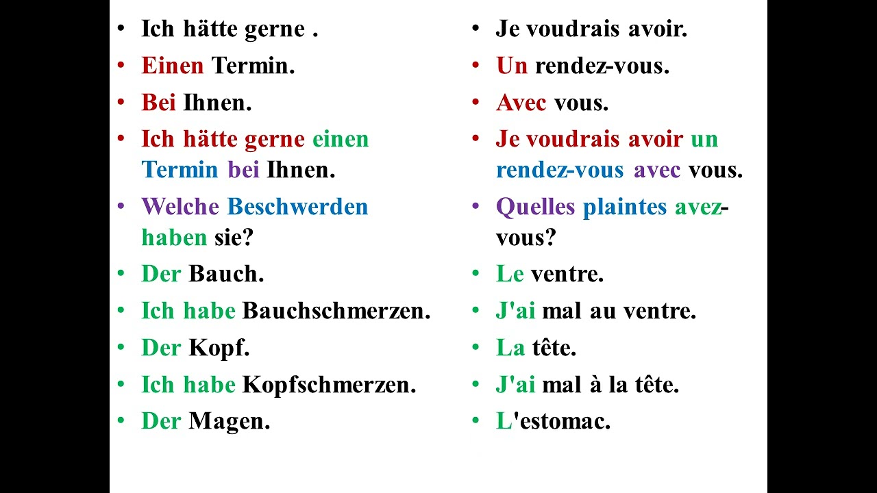 cours 15 de conversation en allemand pour les débutants