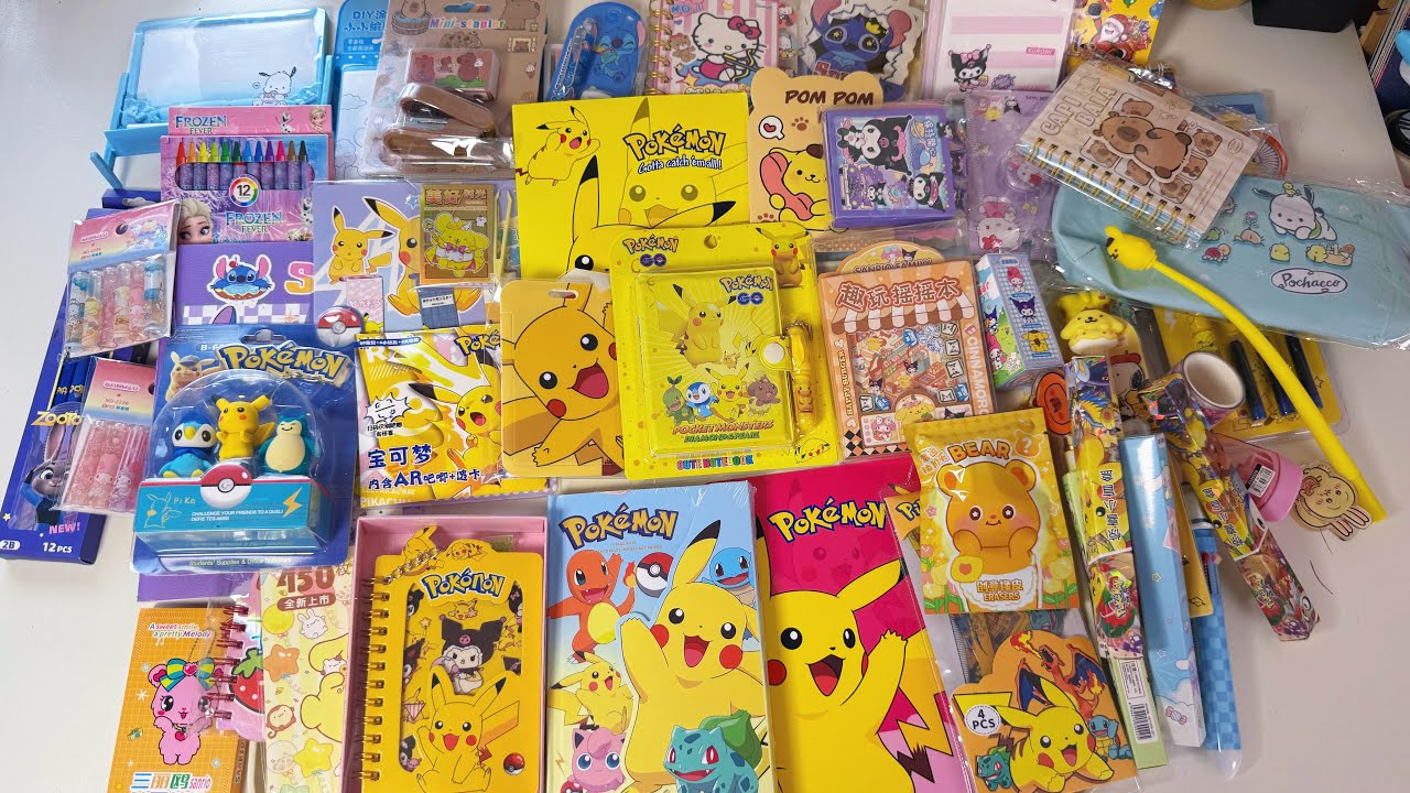 ASMR packing order.#asmrpacking #packingorders #packingorders #stationery #stationeryhaul #pokemon 