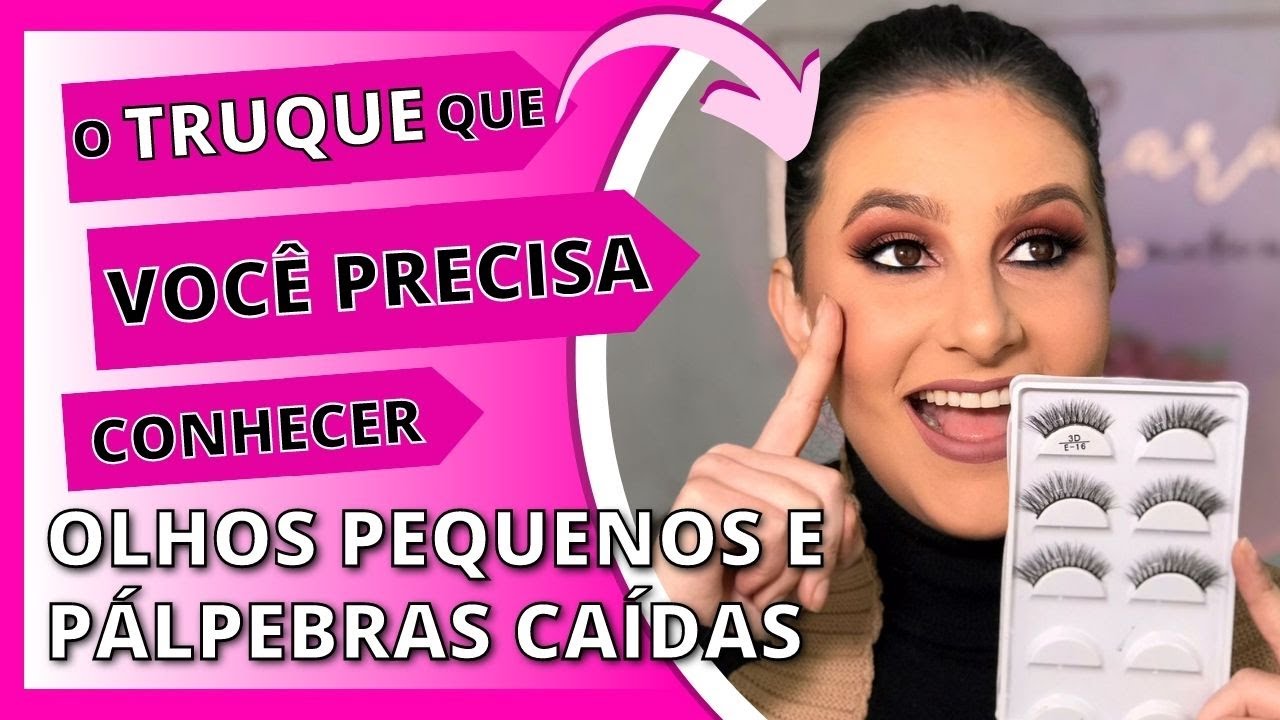 TRUQUE INFALÍVEL! MAQUIAGEM em OLHOS PEQUENOS e PÁLPEBRAS CAÍDAS