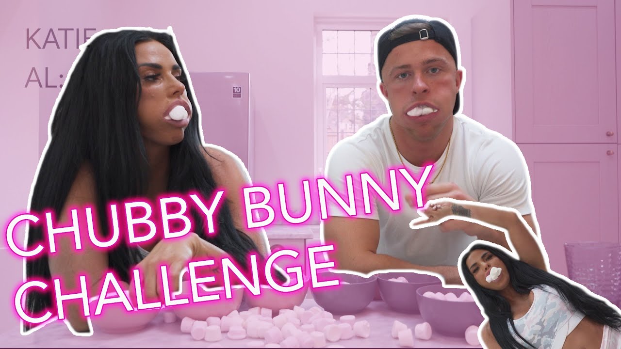 KATIE PRICE DOES THE CHUBBY BUNNY CHALLENGE!