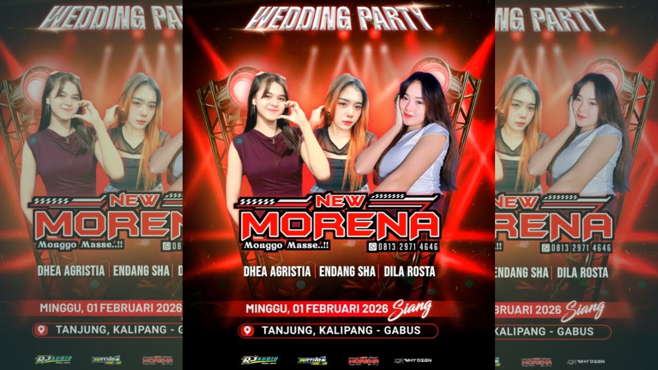 Live Streaming NEW MORENA : Pernikahan : LINDA & AGUS : Cengklik 01 Februari 2026