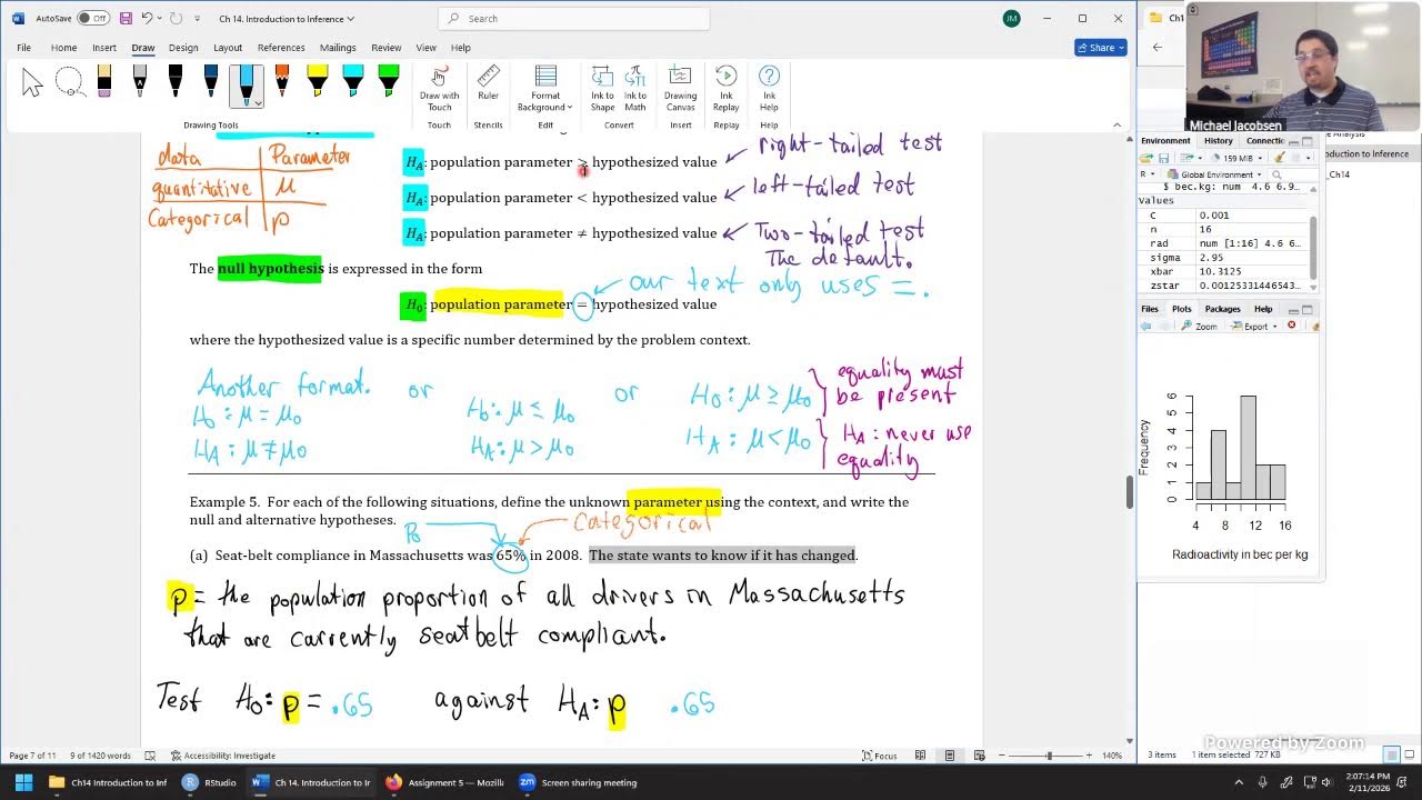 Math 3350 - 11 February 2026 - Chapter 14
