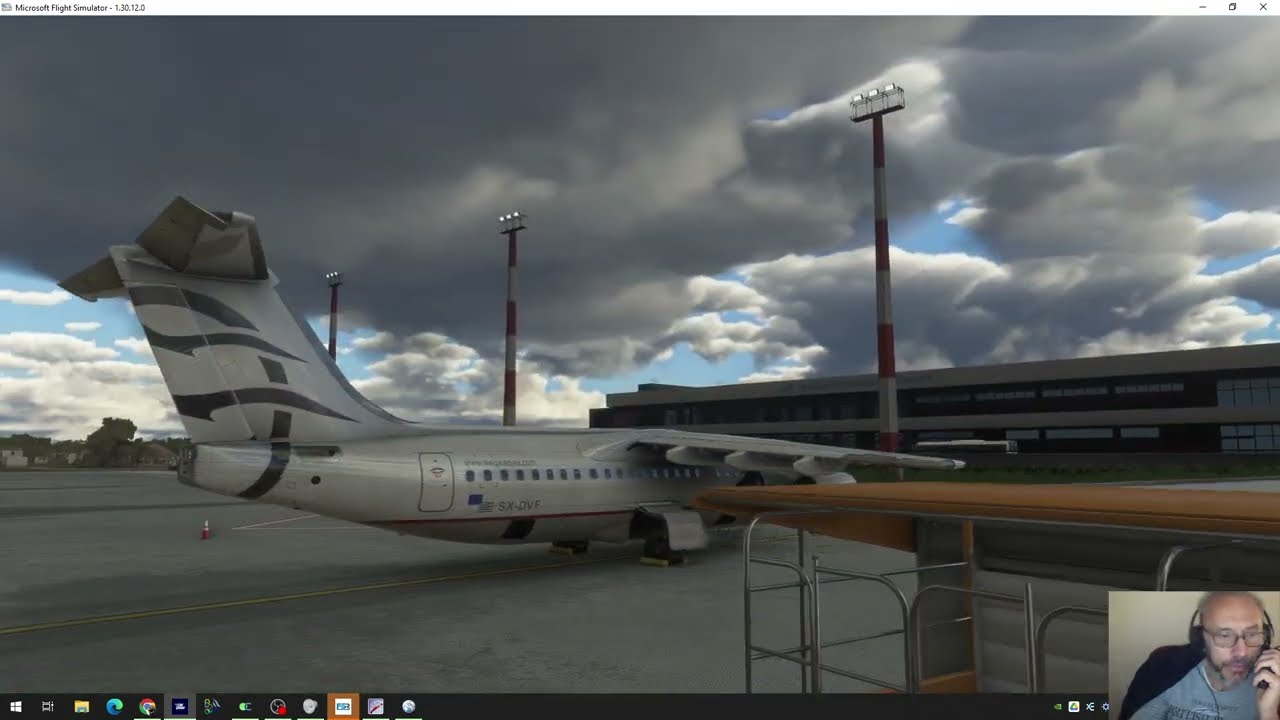 MSFS BAE 146 tutorial in Greek (VOR to VOR navigation)