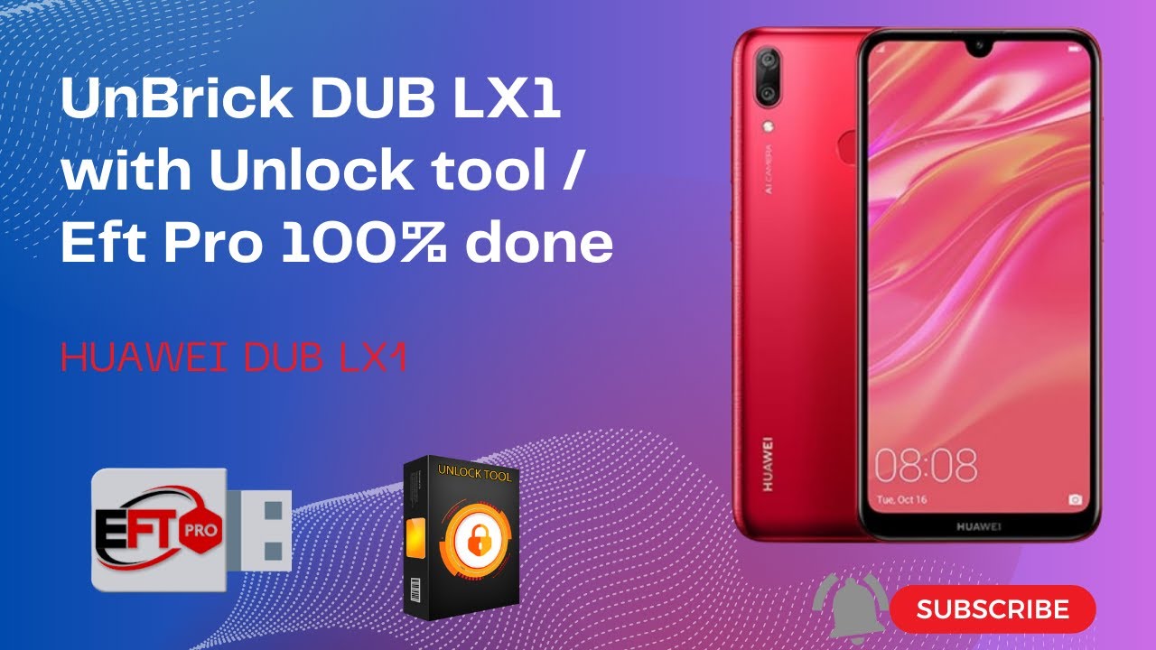 UnBrick HUAWEI Y7 Pro 2019 DUB LX1 with Unlock tool /Eft Pro 100% done #unlocktool #eft #frp_unlock