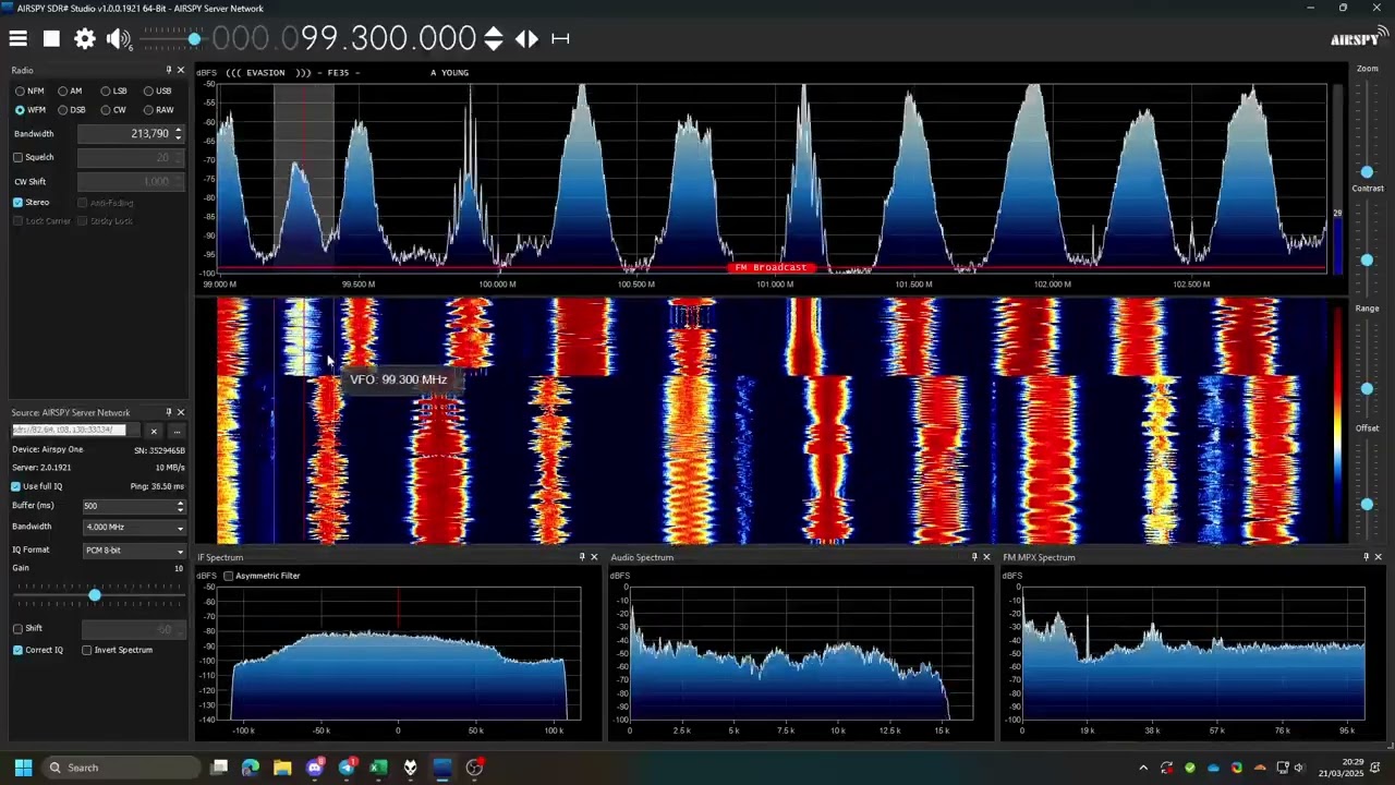 Paris, France FM bandscan [Spyserver]