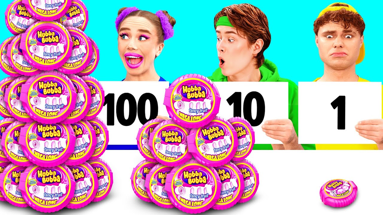 100 Слоев Еды Челлендж | Потрясающие Кухонные Хитрости от BaRaDa Challenge