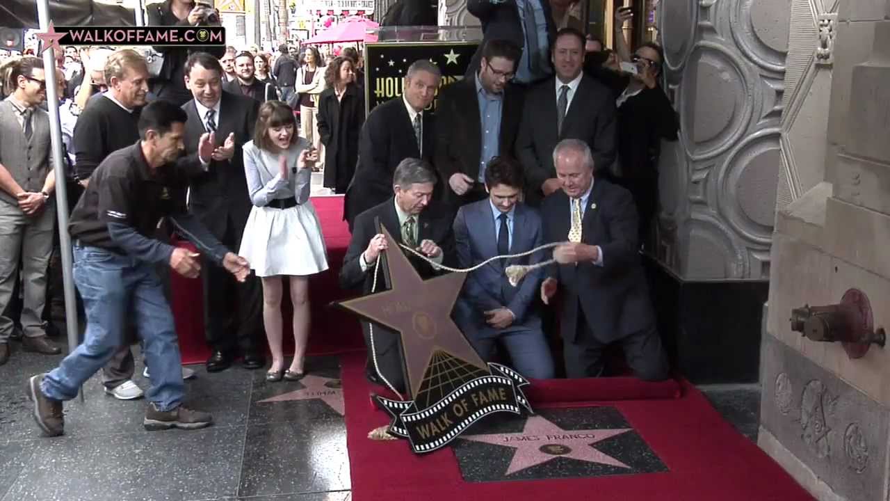 JAMES FRANCO HONORED WITH HOLLYWOOD WALK OF FAME STAR