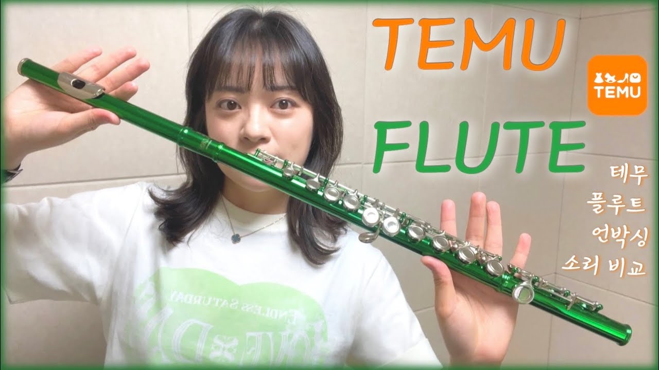 [UNBOXING] 테무 플루트 언박싱 & 소리 비교 🪈 | TEMU | Flute Unboxing (Green💚)