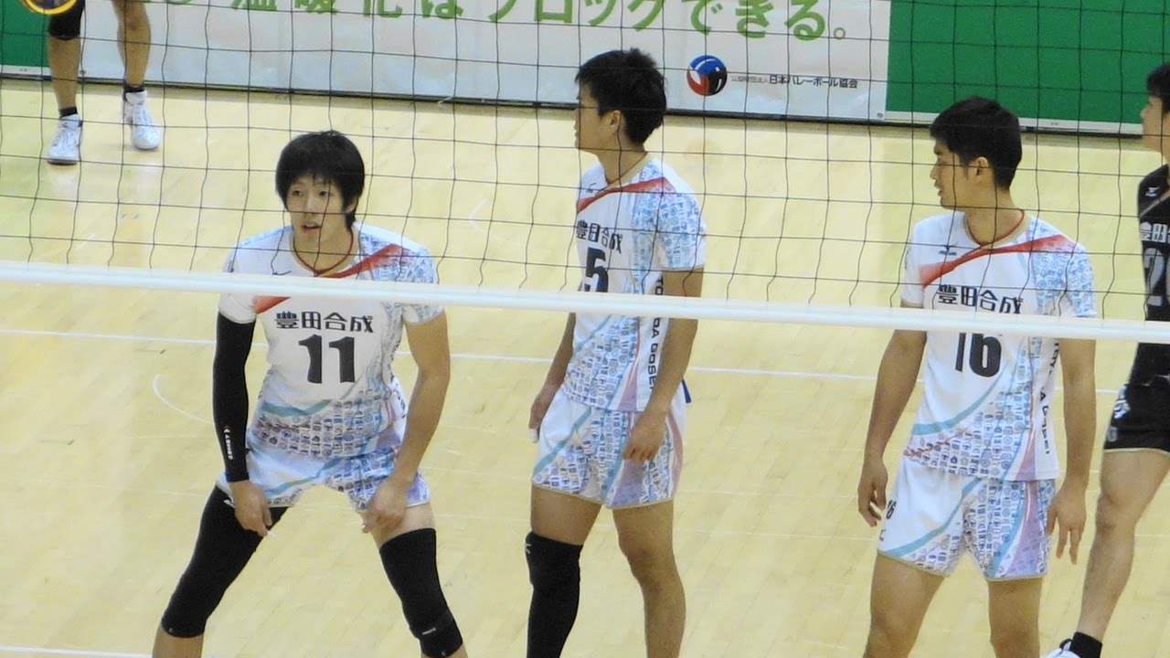 豊田合成 vs 福山平成大学 1セット目 天皇杯2016 Japan volleyball
