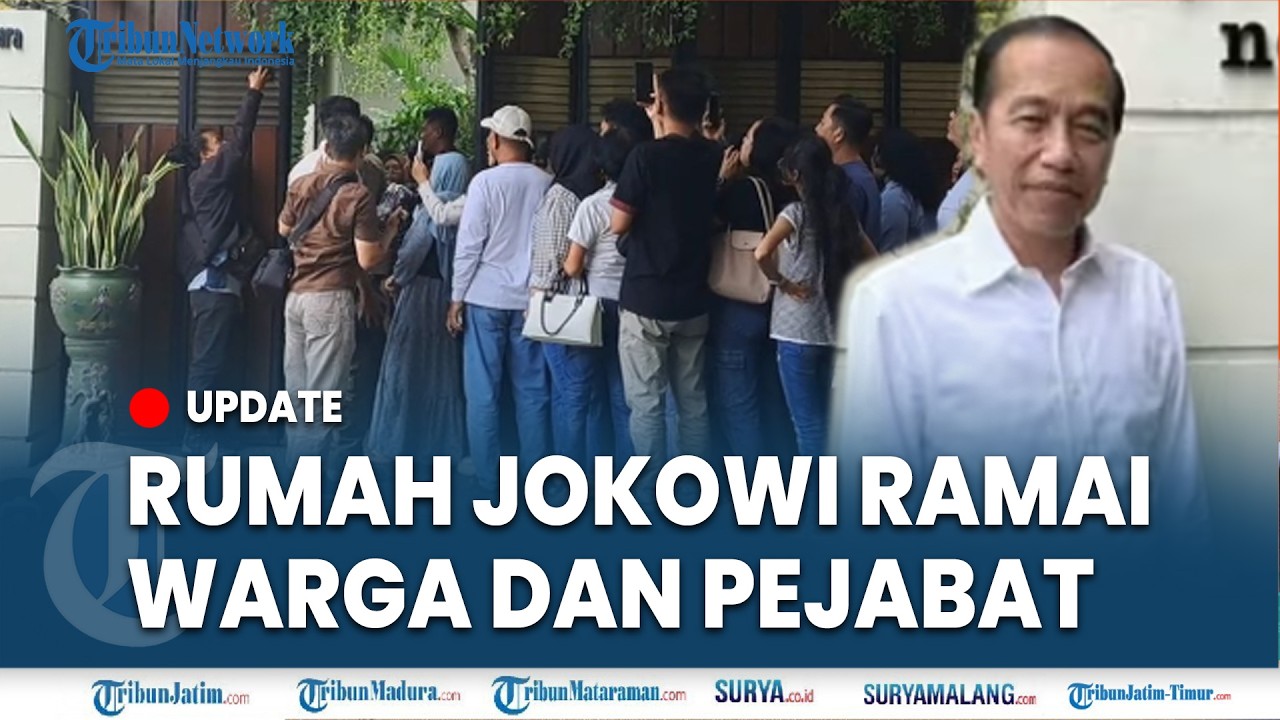 🔴KONDISI TERKINI RUMAH JOKOWI DI SOLO, Ramai Didatangi Pejabat dan Warga yang Silaturahmi
