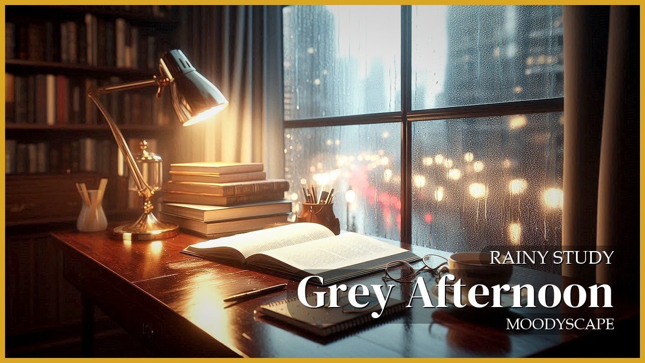 Grey Afternoon 🌫️📚 — Jazz for Rainy Focus (30 Min)