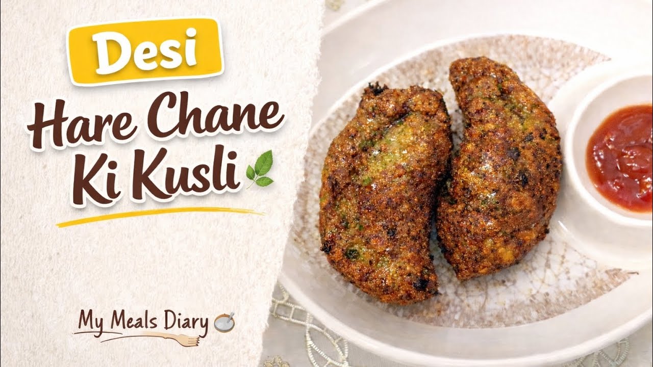 Hare Chane se bani khasta Kusli🌿 | Winter Special Snack🥖@MyMealsDairy 🍽️