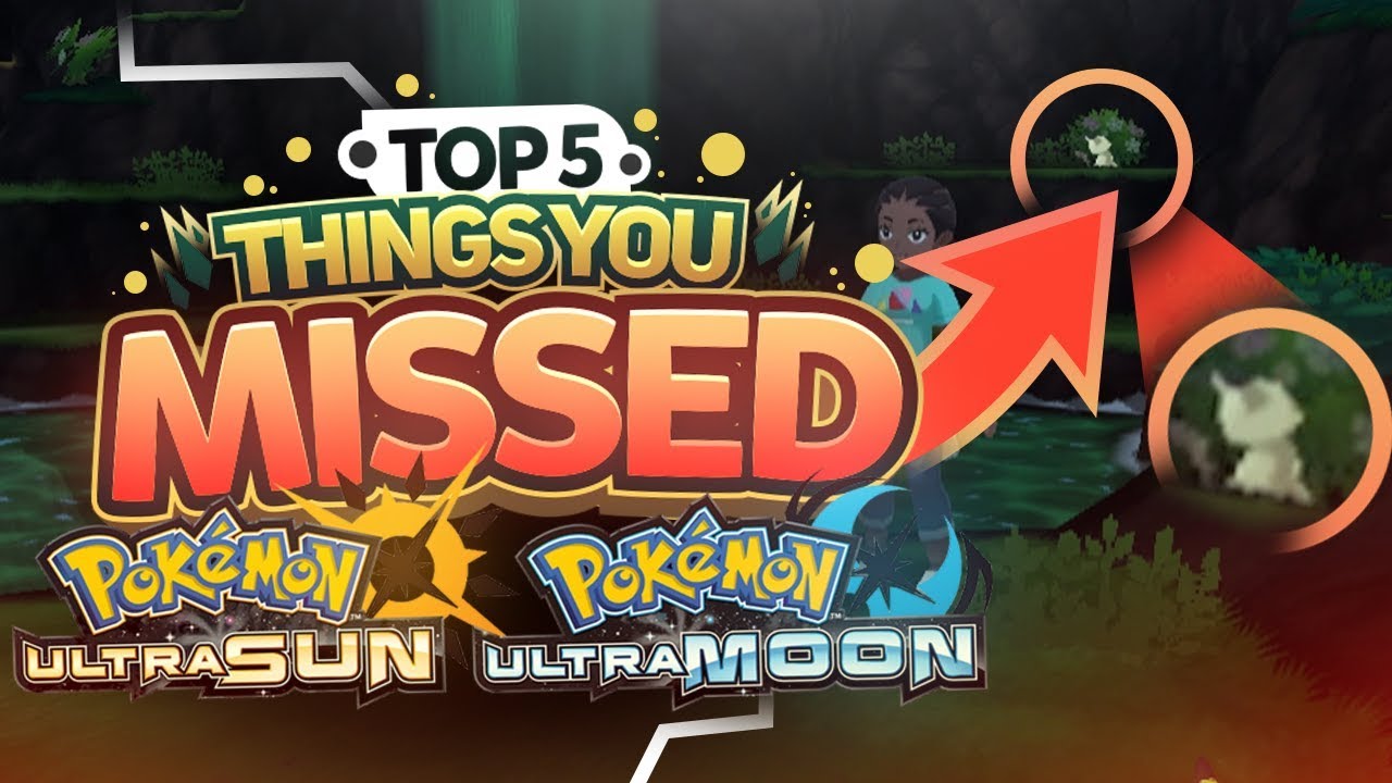 TOP 5 EASTER EGGS IN POKEMON ULTRA SUN AND MOON | References and Things you Missed