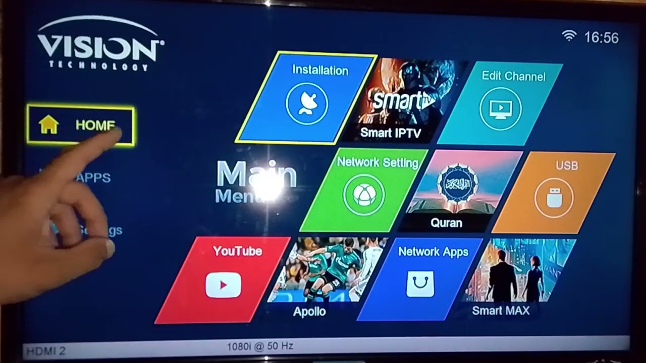مميزة الجهاز vision forever xtra 2 وطريقة  التحديث  + BLUE MENU