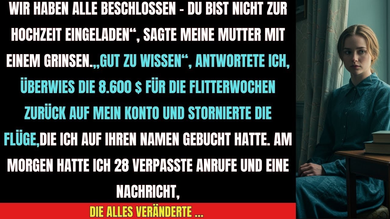 Meine Mutter verbot mir die Hochzeit – doch die Wahrheit zerstörte ihre Lügen!