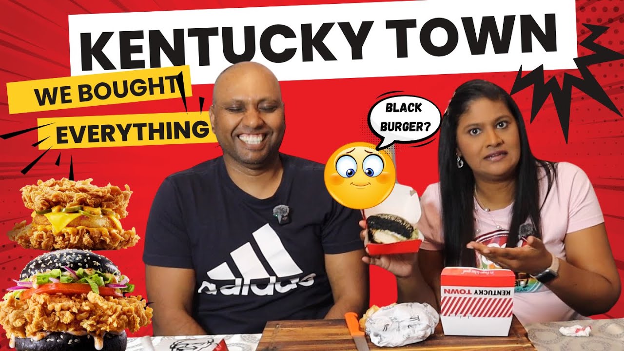KFC is at it again || Kentucky Town is back || We try all the food || It's a 'black' rounder