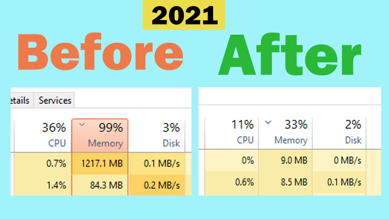 How To Reduce Ram Usage | High Memory Usage | Clean Up ram in 2021
