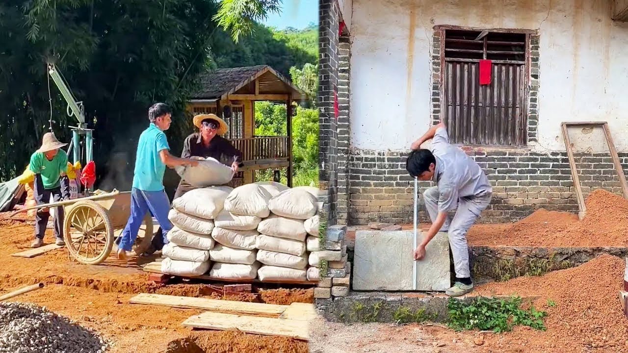 A young man renovated an old house for $5,000，Renovation of the tea room on the first floor!