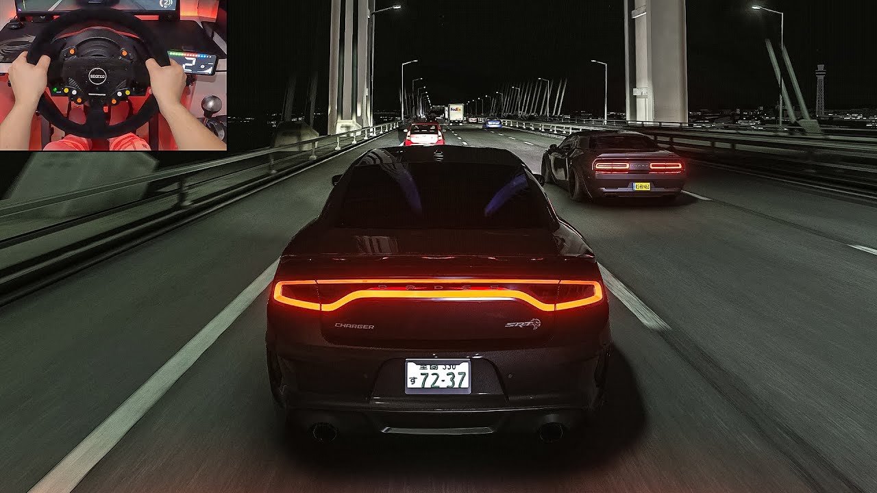 Dodge Charger SRT Hellcat & Dodge Challenger Demon Convoy - Assetto Corsa | Thrustmaster T300 RS