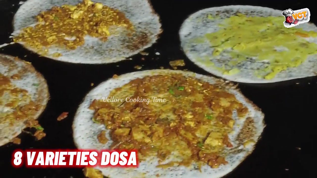 💥💥8 variety of dosa at star hotel style/ 8 வகையான தோசை சாப்பிட்டு இருக்கிங்களா