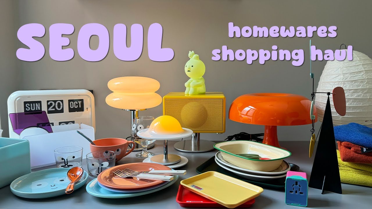 SEOUL HAUL | everything we bought in SEOUL 🇰🇷 首爾購物分享 (home decor pick ups) | seoul trip