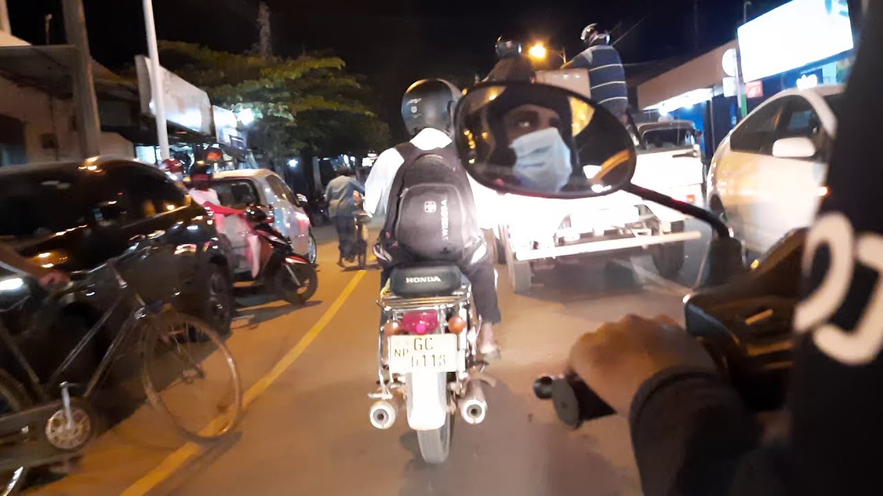 Night bike ride in jaffna | Parameshwara junction to kondavil junction | Palaly road | Srilanka
