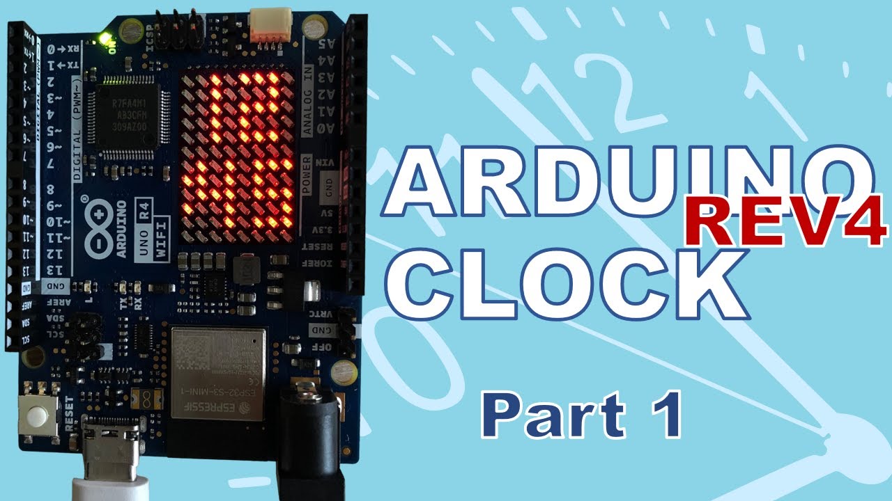 Building a Digital Clock with Arduino Uno Rev4 WiFi's RTC and LED Matrix
