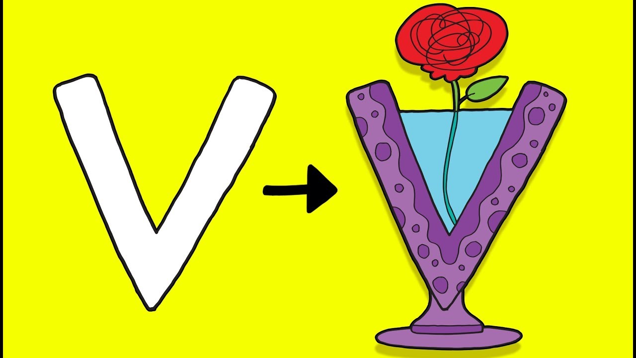 V for Vase | Øisteins Blyant ABC