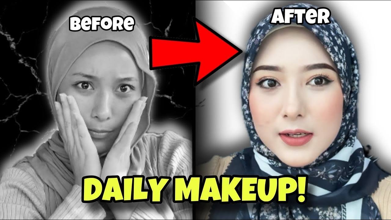 CHALLENGE MAKEUP DALAM KERETA !! RAMAI TERKEJUT TENGOK MUKA NISA SEBELUM MAKEUP !!
